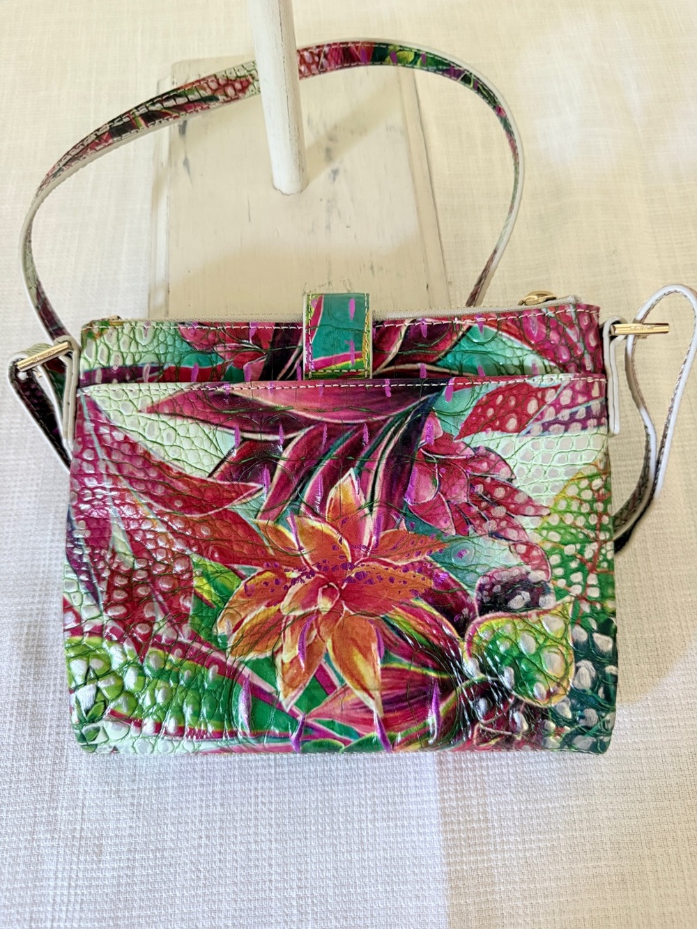 RARE Brahmin Mina Leather Crossbody in Utopia Melbourne / NWOT - Picture 2 of 9
